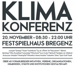 1. Vorarlberger Klimakonferenz, 20. November 2015, Festspielhaus Bregenz